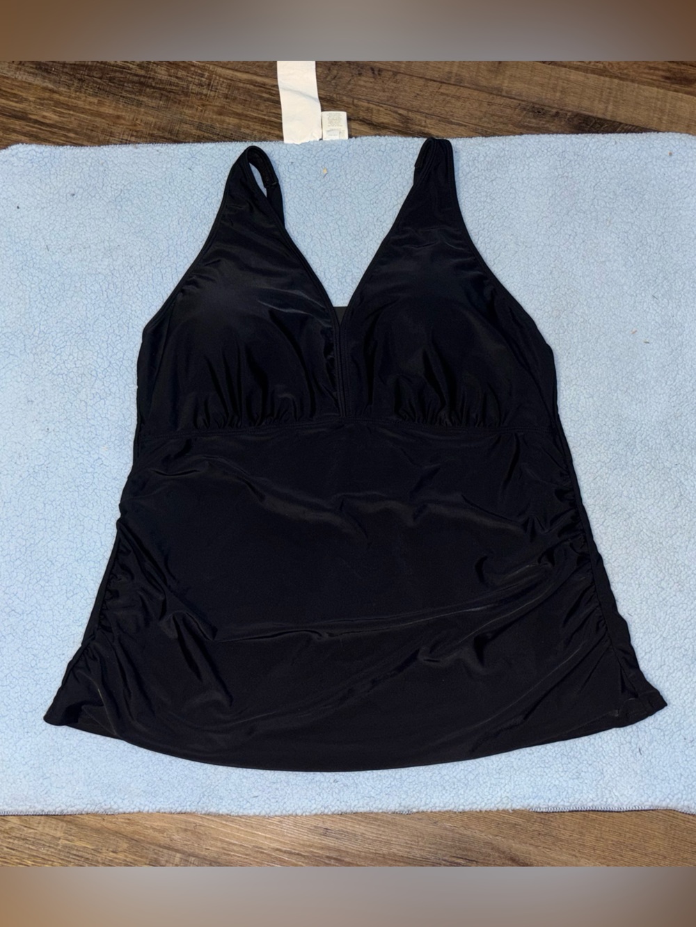 Daci Tankini Swimsuit Top Black Size 24W